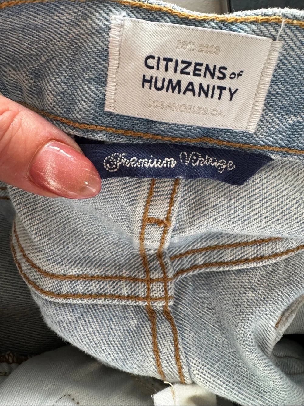 Citizens of Humanity Miro Relaxed Wide Leg Jeans in Damaris HTF Size 33 NWT $260 - Picture 14 of 16
